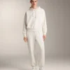 Sudadera con capucha de corte recto y modal cepillado Sudadera con capucha de corte recto y modal cepillado
