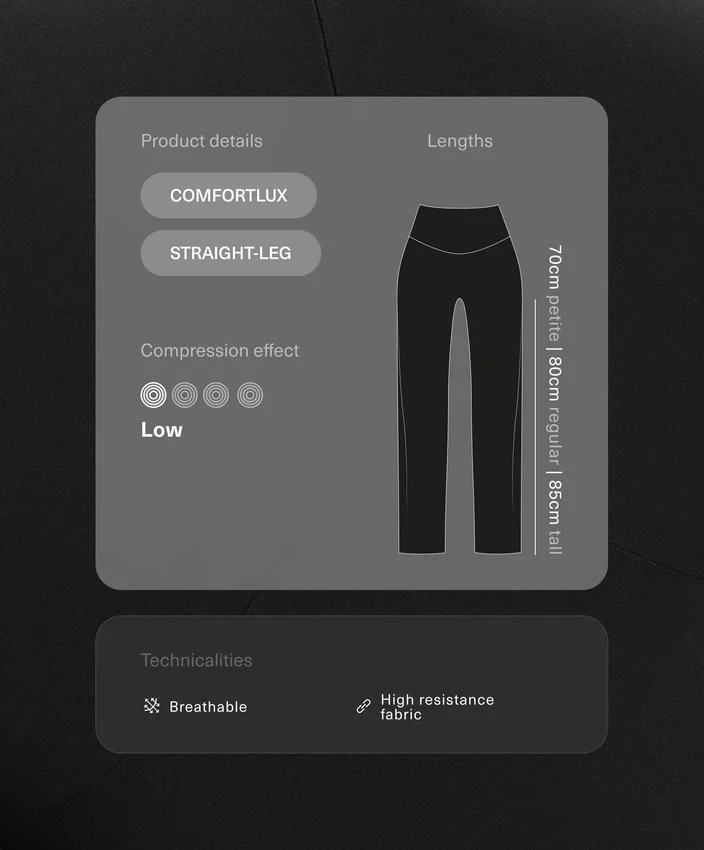 Pantalones de corte recto Comfortlux de talle alto Pantalones de corte recto Comfortlux de talle alto