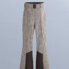 Pantalones de esquí elásticos, acampanados y de talle alto, con estampado resistente al agua Pantalones de esquí elásticos, acampanados y de talle alto, con estampado resistente al agua