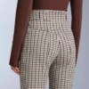 Pantalones de esquí elásticos, acampanados y de talle alto, con estampado resistente al agua Pantalones de esquí elásticos, acampanados y de talle alto, con estampado resistente al agua