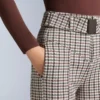 Pantalones de esquí elásticos, acampanados y de talle alto, con estampado resistente al agua Pantalones de esquí elásticos, acampanados y de talle alto, con estampado resistente al agua