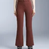 Pantalones de esquí elásticos, acampanados y de talle alto, resistentes al agua Pantalones de esquí elásticos, acampanados y de talle alto, resistentes al agua
