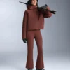 Pantalones de esquí elásticos, acampanados y de talle alto, resistentes al agua Pantalones de esquí elásticos, acampanados y de talle alto, resistentes al agua