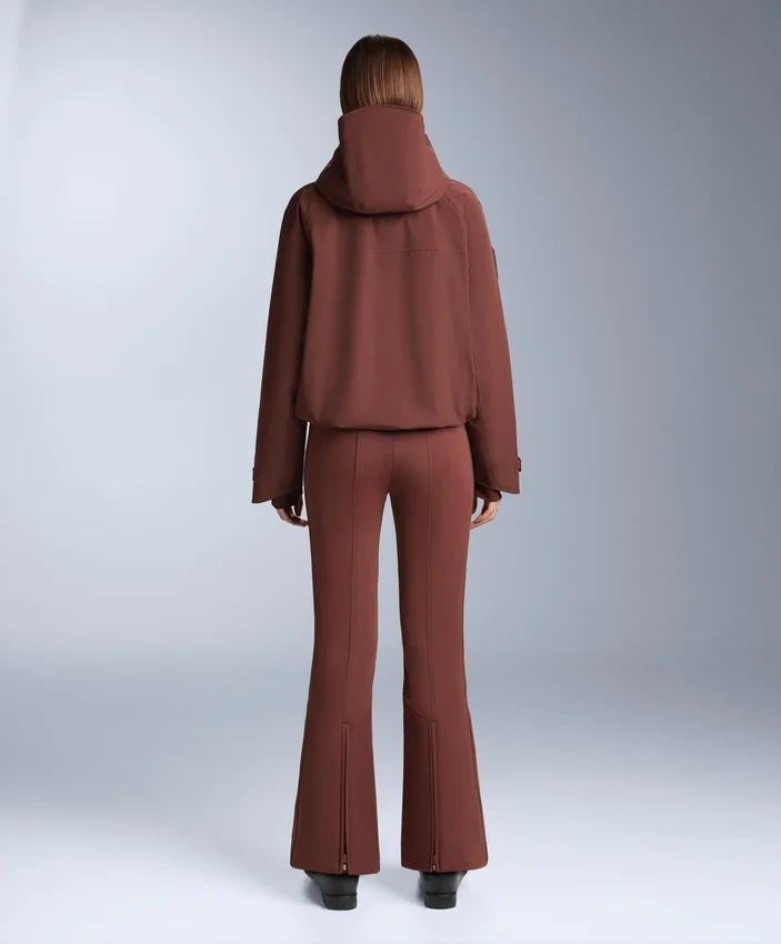 Pantalones de esquí elásticos, acampanados y de talle alto, resistentes al agua Pantalones de esquí elásticos, acampanados y de talle alto, resistentes al agua