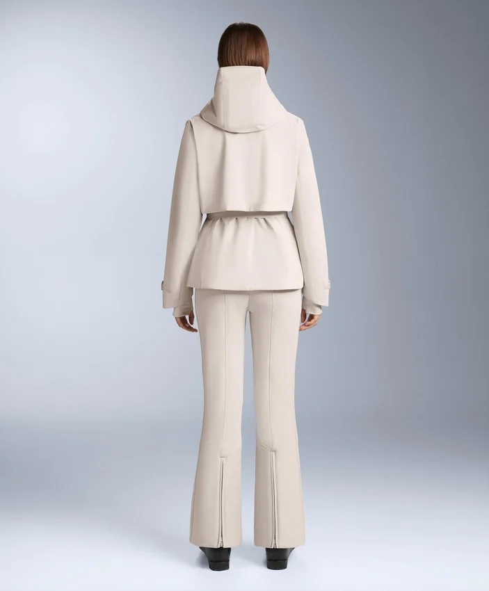 Pantalones de esquí elásticos, acampanados y de talle alto, resistentes al agua Pantalones de esquí elásticos, acampanados y de talle alto, resistentes al agua