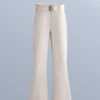Pantalones de esquí elásticos, acampanados y de talle alto, resistentes al agua Pantalones de esquí elásticos, acampanados y de talle alto, resistentes al agua