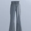 Pantalones de esquí elásticos, acampanados y de talle alto, resistentes al agua Pantalones de esquí elásticos, acampanados y de talle alto, resistentes al agua