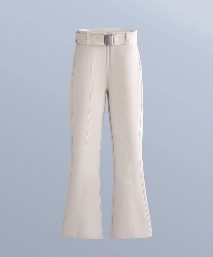 Pantalones de esquí elásticos, acampanados y de talle alto, resistentes al agua Pantalones de esquí elásticos, acampanados y de talle alto, resistentes al agua