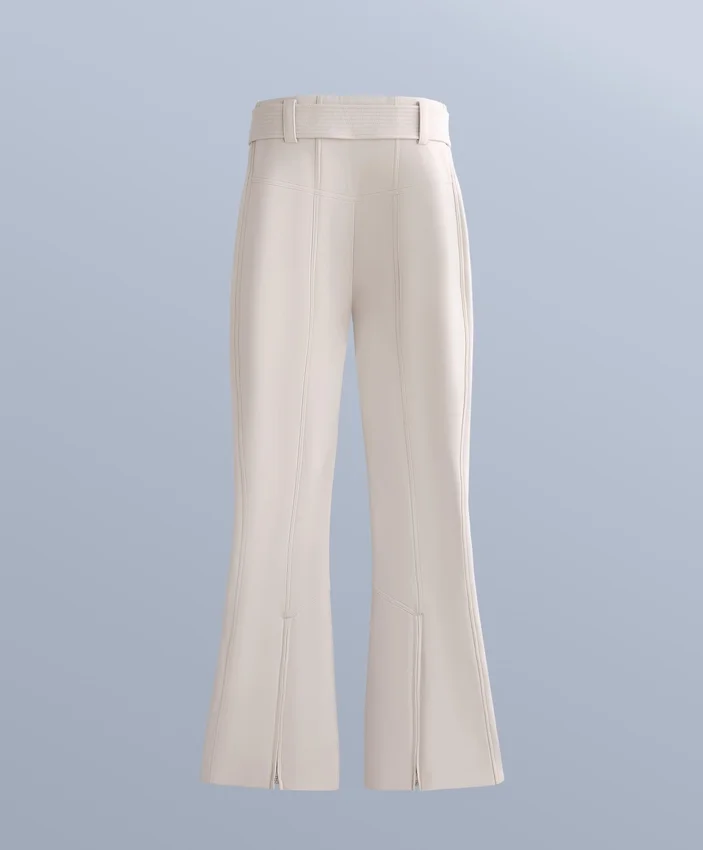 Pantalones de esquí elásticos, acampanados y de talle alto, resistentes al agua Pantalones de esquí elásticos, acampanados y de talle alto, resistentes al agua