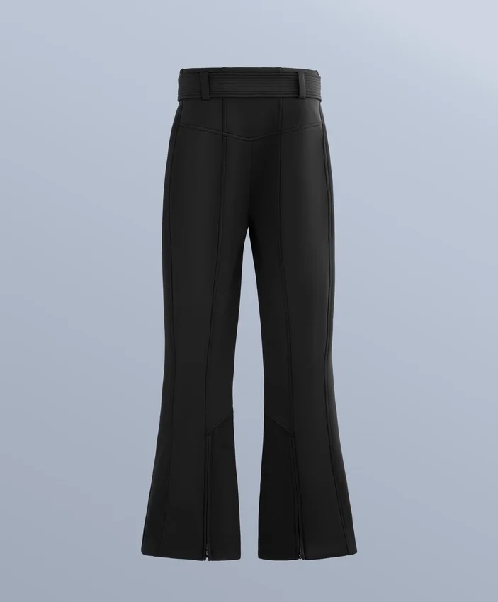 Pantalones de esquí elásticos, acampanados y de talle alto, resistentes al agua Pantalones de esquí elásticos, acampanados y de talle alto, resistentes al agua