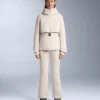 Pantalones de esquí elásticos, acampanados y de talle alto, resistentes al agua Pantalones de esquí elásticos, acampanados y de talle alto, resistentes al agua