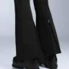 Pantalones de esquí elásticos, acampanados y de talle alto, resistentes al agua Pantalones de esquí elásticos, acampanados y de talle alto, resistentes al agua