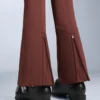 Pantalones de esquí elásticos, acampanados y de talle alto, resistentes al agua Pantalones de esquí elásticos, acampanados y de talle alto, resistentes al agua