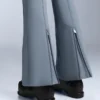 Pantalones de esquí elásticos, acampanados y de talle alto, resistentes al agua Pantalones de esquí elásticos, acampanados y de talle alto, resistentes al agua