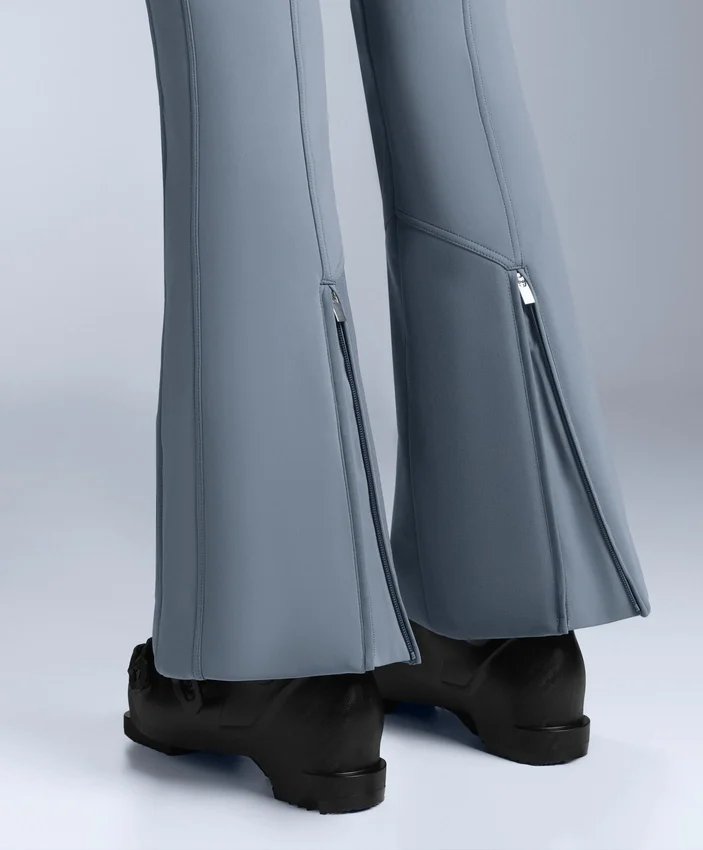 Pantalones de esquí elásticos, acampanados y de talle alto, resistentes al agua Pantalones de esquí elásticos, acampanados y de talle alto, resistentes al agua