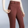 Pantalones de esquí elásticos, acampanados y de talle alto, resistentes al agua Pantalones de esquí elásticos, acampanados y de talle alto, resistentes al agua