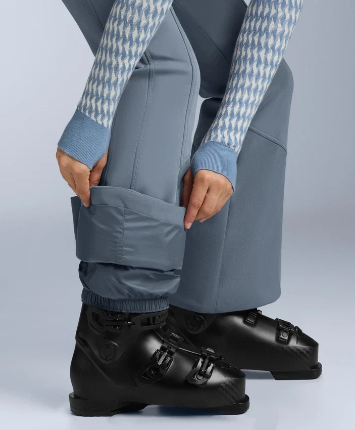 Pantalones de esquí elásticos, acampanados y de talle alto, resistentes al agua Pantalones de esquí elásticos, acampanados y de talle alto, resistentes al agua