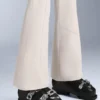 Pantalones de esquí elásticos, acampanados y de talle alto, resistentes al agua Pantalones de esquí elásticos, acampanados y de talle alto, resistentes al agua