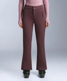 Pantalones de esquí elásticos acampanados y resistentes al agua
