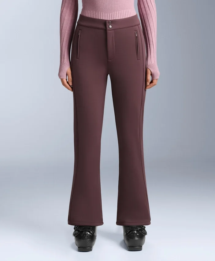 Pantalones de esquí elásticos acampanados y resistentes al agua Pantalones de esquí elásticos acampanados y resistentes al agua
