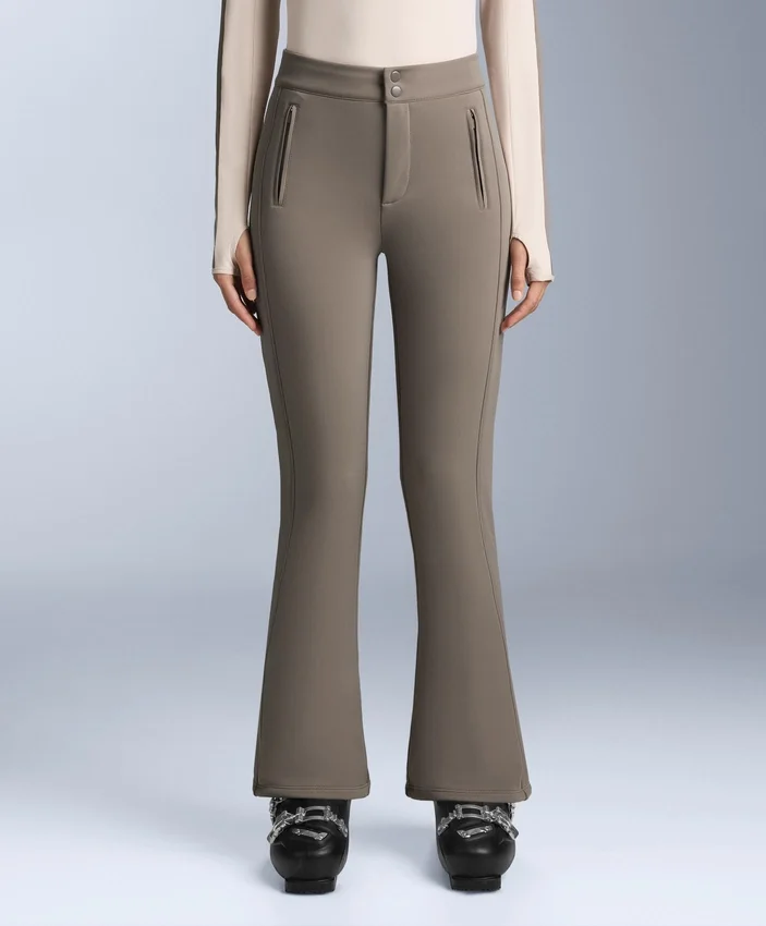Pantalones de esquí elásticos acampanados y resistentes al agua Pantalones de esquí elásticos acampanados y resistentes al agua