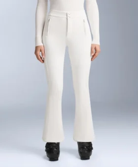 Pantalones de esquí elásticos acampanados y resistentes al agua