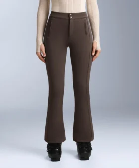 Pantalones de esquí elásticos acampanados y resistentes al agua