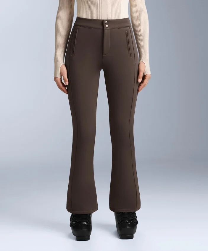 Pantalones de esquí elásticos acampanados y resistentes al agua Pantalones de esquí elásticos acampanados y resistentes al agua