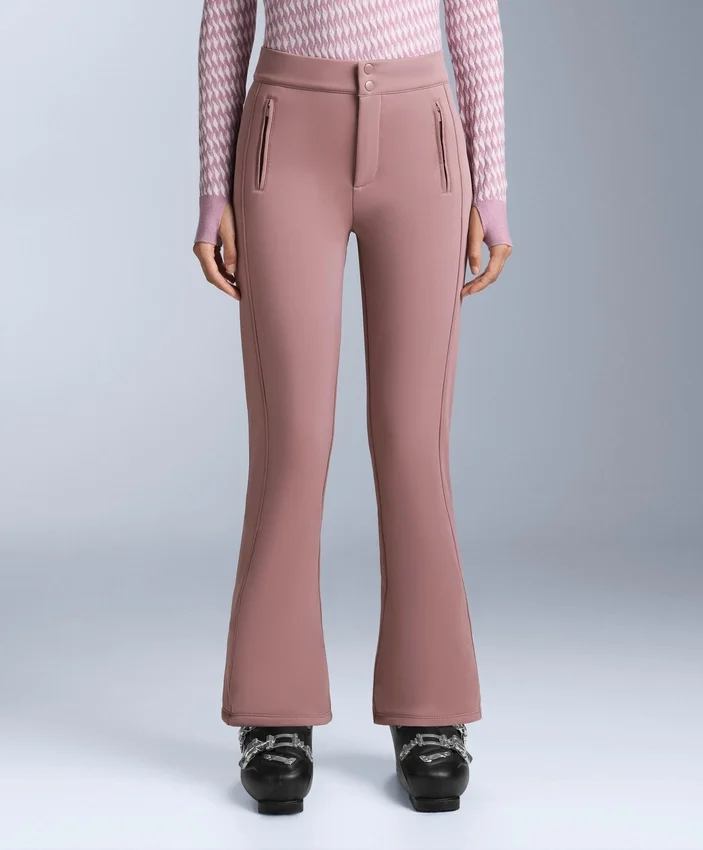 Pantalones de esquí elásticos acampanados y resistentes al agua Pantalones de esquí elásticos acampanados y resistentes al agua