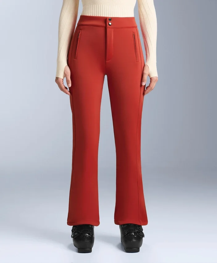 Pantalones de esquí elásticos acampanados y resistentes al agua Pantalones de esquí elásticos acampanados y resistentes al agua