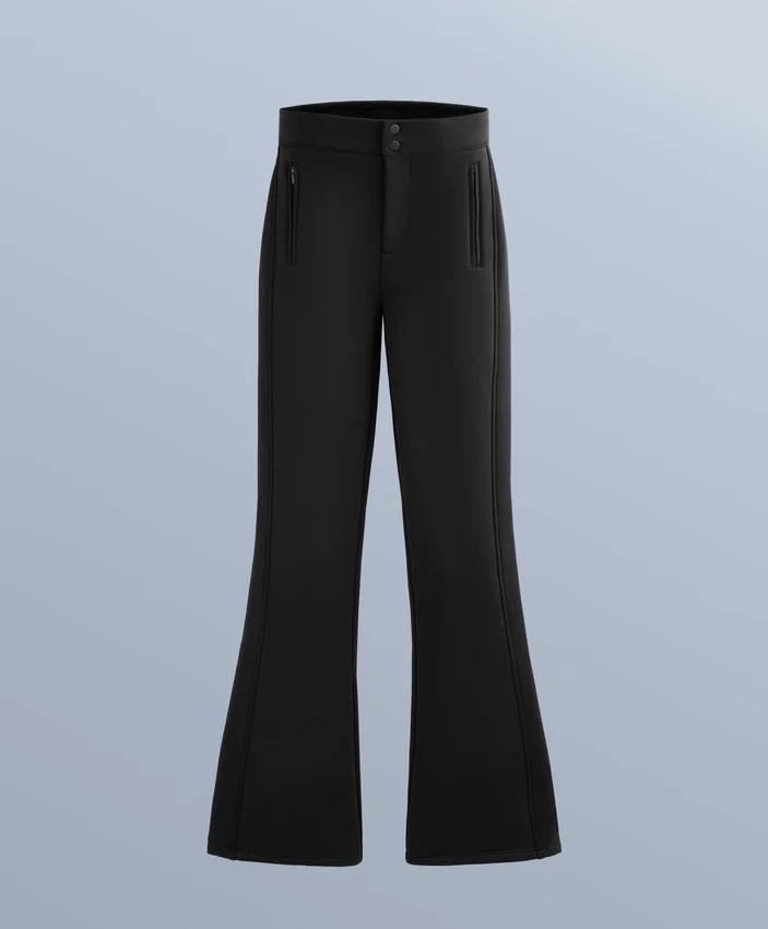 Pantalones de esquí elásticos, acampanados y resistentes al agua Pantalones de esquí elásticos, acampanados y resistentes al agua