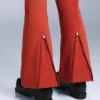 Pantalones de esquí elásticos acampanados y resistentes al agua Pantalones de esquí elásticos acampanados y resistentes al agua