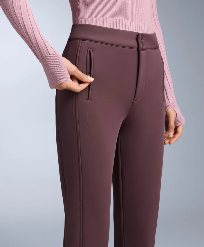 Pantalones de esquí elásticos acampanados y resistentes al agua Pantalones de esquí elásticos acampanados y resistentes al agua