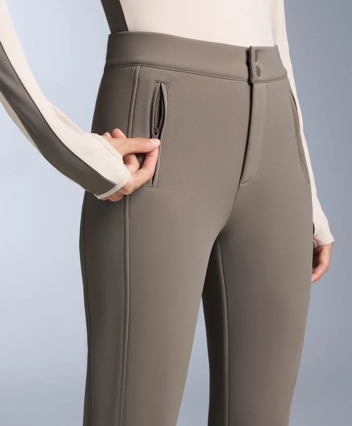Pantalones de esquí elásticos acampanados y resistentes al agua Pantalones de esquí elásticos acampanados y resistentes al agua