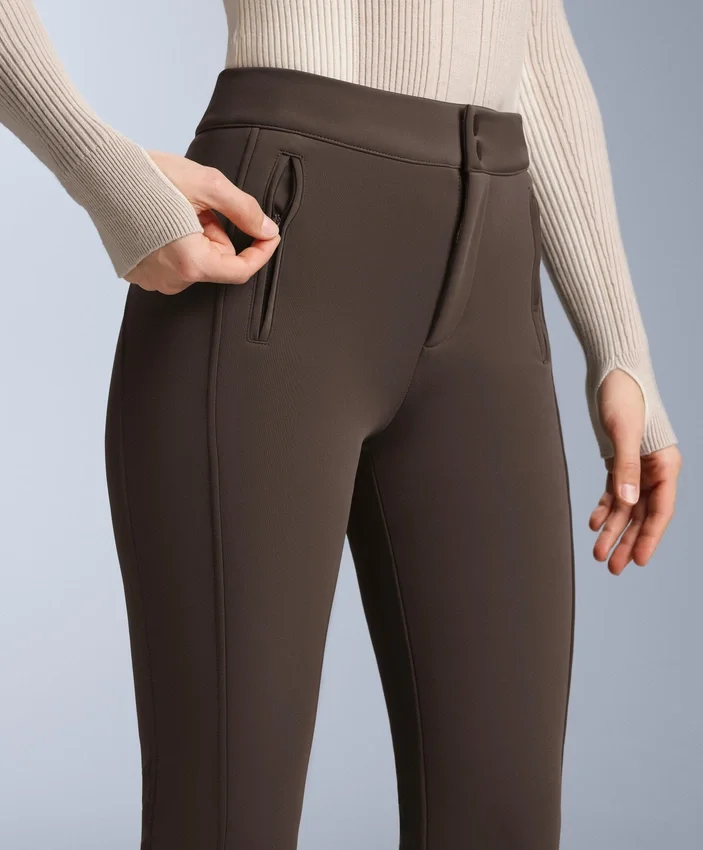 Pantalones de esquí elásticos acampanados y resistentes al agua Pantalones de esquí elásticos acampanados y resistentes al agua