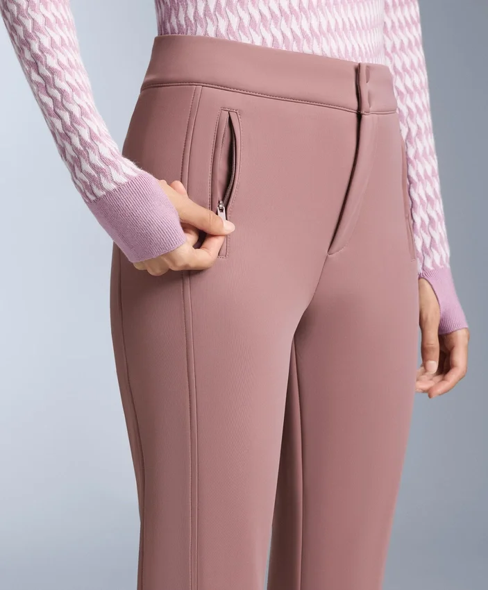 Pantalones de esquí elásticos acampanados y resistentes al agua Pantalones de esquí elásticos acampanados y resistentes al agua