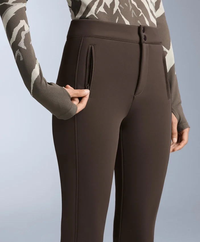 Pantalones de esquí elásticos, acampanados y resistentes al agua Pantalones de esquí elásticos, acampanados y resistentes al agua