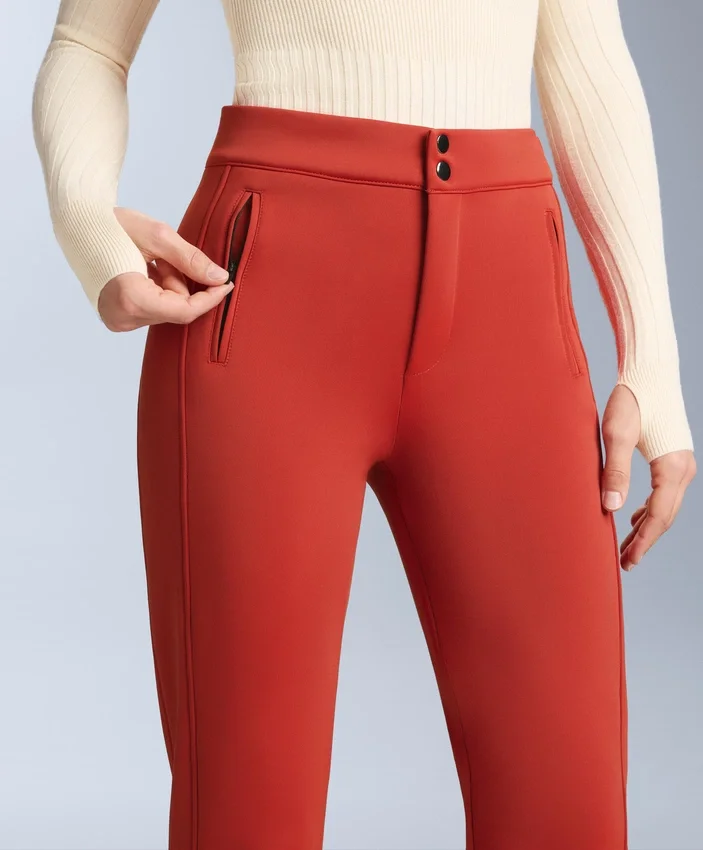 Pantalones de esquí elásticos acampanados y resistentes al agua Pantalones de esquí elásticos acampanados y resistentes al agua