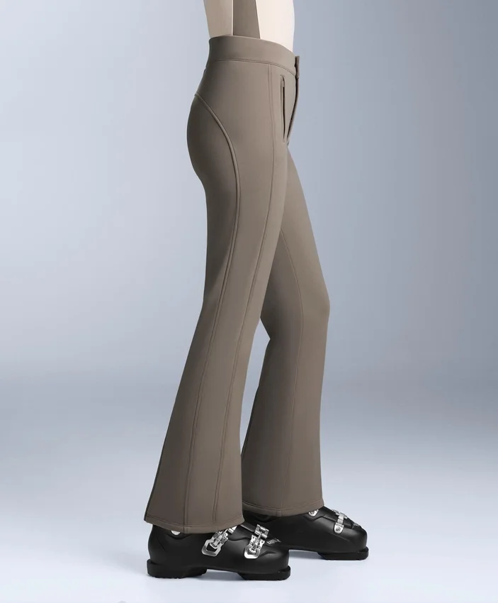 Pantalones de esquí elásticos acampanados y resistentes al agua Pantalones de esquí elásticos acampanados y resistentes al agua