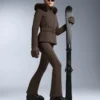 Pantalones de esquí elásticos acampanados y resistentes al agua Pantalones de esquí elásticos acampanados y resistentes al agua