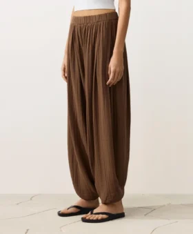 Pantalones de estilo globo 100 % algodón