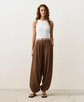 Pantalones de estilo globo 100 % algodón