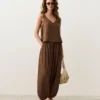Pantalones de estilo globo 100 % algodón