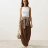 Pantalones de estilo globo 100 % algodón