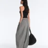 Pantalones de estilo globo de mezcla de lyocell con estampado de cuadros vichy Pantalones de estilo globo de mezcla de lyocell con estampado de cuadros vichy
