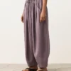Pantalones de globo 100 % lino