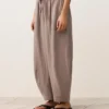 Pantalones de globo 100 % lino