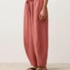 Pantalones de globo 100 % lino Pantalones de globo 100 % lino