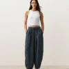 Pantalones de globo 100 % lino Pantalones de globo 100 % lino