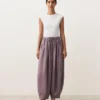 Pantalones de globo 100 % lino